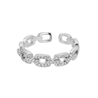 Zircon Twist Stainless Steel Ring