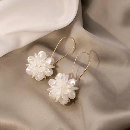 DIY Pearl Petal Ball Earrings