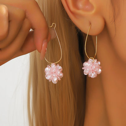 DIY Pearl Petal Ball Earrings