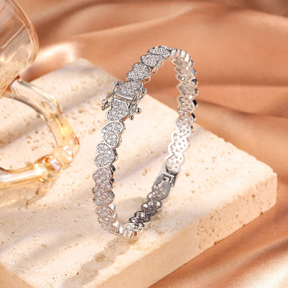 Heart Zircon Hip-Hop Bracelet