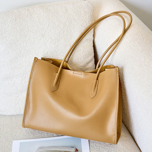 Vintage Schultertasche aus Rindsleder 