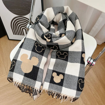 Luxury Cashmere Tassel Scarf Women