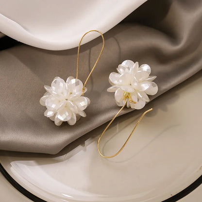 DIY Pearl Petal Ball Earrings