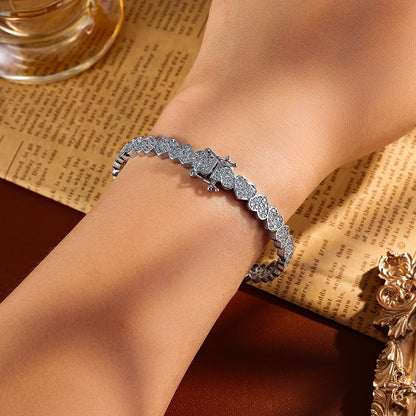 Heart Zircon Hip-Hop Bracelet