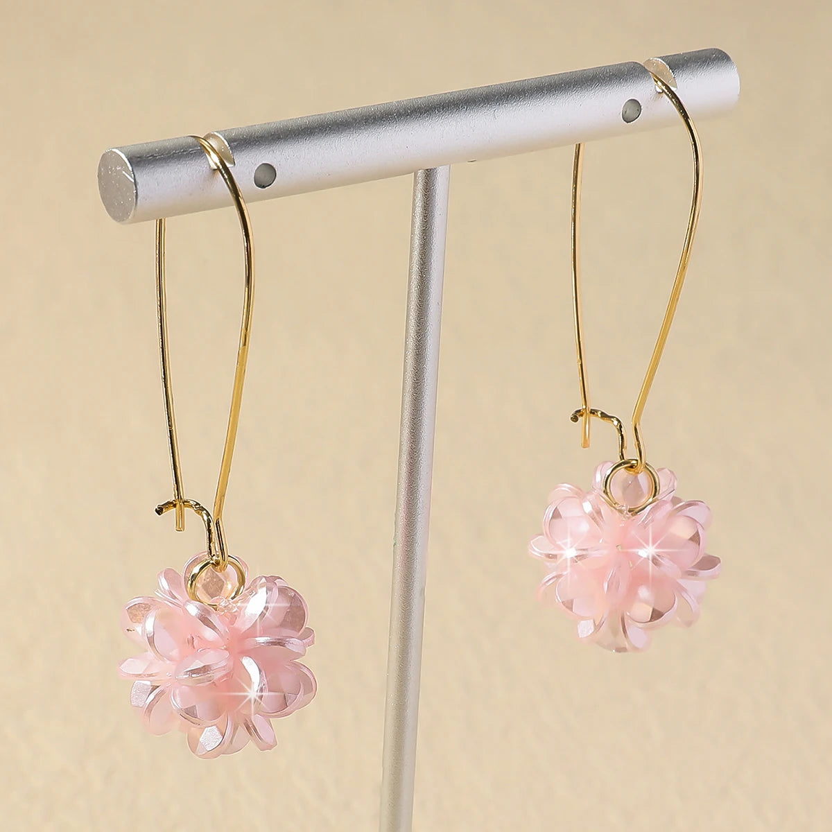 DIY Pearl Petal Ball Earrings