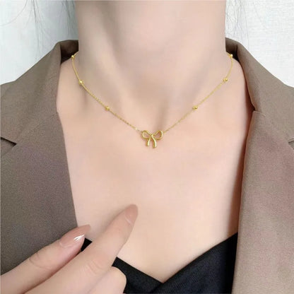 Bowknot Pendant Necklace