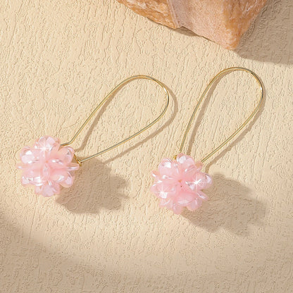 DIY Pearl Petal Ball Earrings