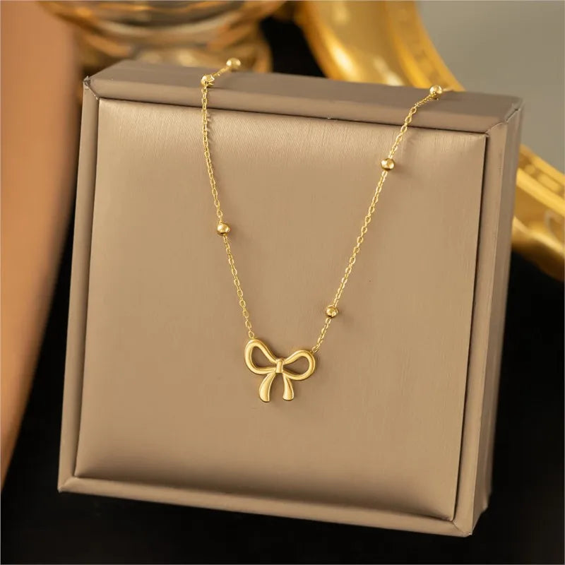 Bowknot Pendant Necklace